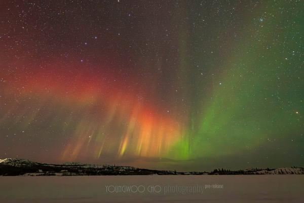 옐로나이프 오로라 관측 첫 날